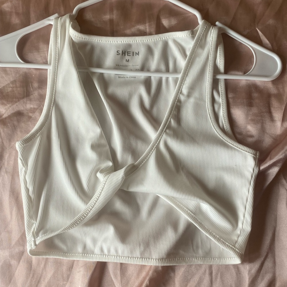 White crop top